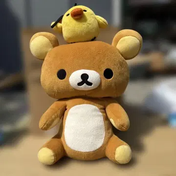 리락쿠마 힘내 키이로이트리 봉제 인형 XL