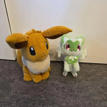 포켓몬 이브이와 냐오하 봉제 인형 세트