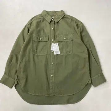 미사용 le.coeur blanc 르쿠르블랑 펄 버튼 트윌 셔츠