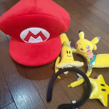USJ 유니버셜 공식 마리오 모자 피카츄 스타 바나나 머리띠