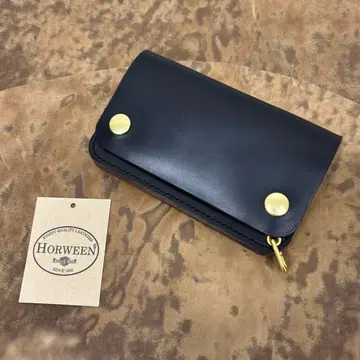 크롬 엑셀 트래커 지갑 미들 블랙 브라운 심 2층 HORWEEN