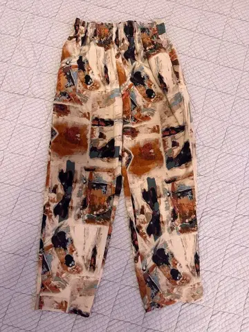 추상 패턴 캐주얼 하의