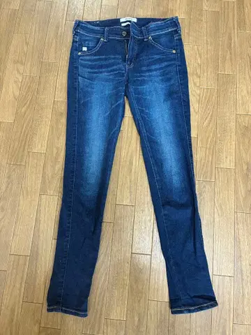 SOMETHING 스키니 데님 다크 블루