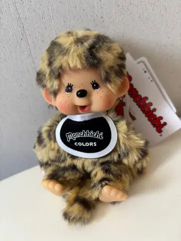 몬치치 레오파드 무늬 봉제 인형 키체인