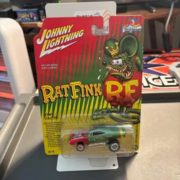 새상품 Johnny Lightning Rat Fink 랫핑크