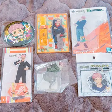 주술회전 아크릴 스탠드 캔뱃지 아크릴 키링 묶음 판매 이타도리 유우지