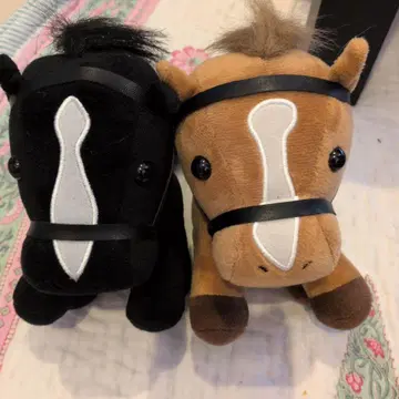 노던호스파크 말 봉제 인형 2체 세트