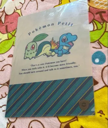 포켓몬 새상품 치코리타 히노아라시 와니노코 클리어 파일