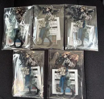 가치액터 스탠드 포함 아크릴 플레이트 잔카 남코 한정판 5종 세트