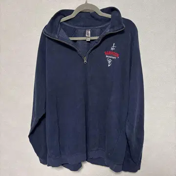 OURAY 하프 로고 자수 트레이닝복 XL 네이비