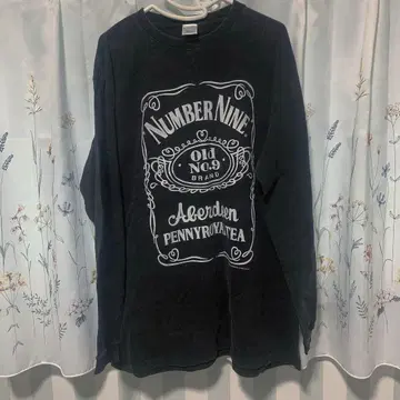 잭 다니엘 사이즈 4 긴팔 블랙 그런지 가공 넘버나인