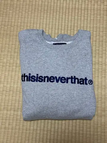 thisisneverthat T-Logo 크루넥 헤더 그레이