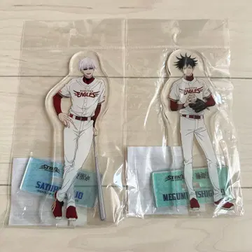 주술회전 라쿠텐 이글스 콜라보 아크릴 스탠드 고죠 사토루 후시구로 메구미