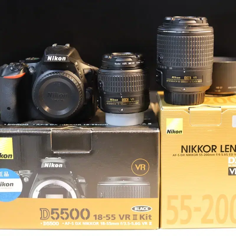 니콘 D5500 카메라 18-55/55-200/11-18 세트