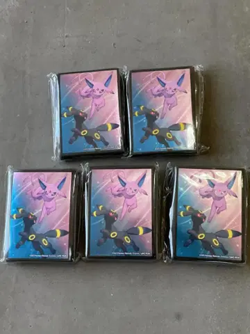 5개 에브이 블래키 슬리브 65장 포켓몬 카드 슬리브