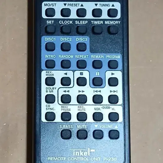 인켈 블랙 P-230 리모콘