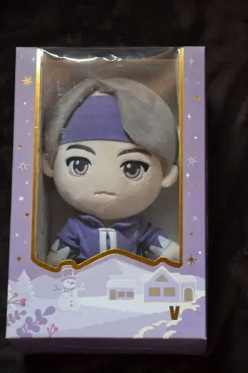 K-POP V 봉제 인형 약 20cm 보라색