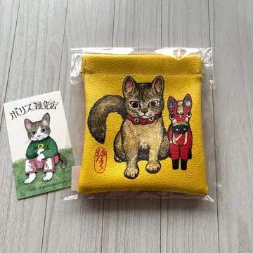 보리스 잡화점 히구치 유코 스프링 파우치 낙타와 고양이