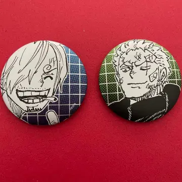 캐릭터 캔뱃지 세트 원피스 조로 상디