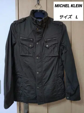 MK MICHEL KLEIN 밀리터리 자켓 M-65풍 카키 남성용