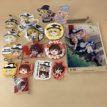동방 프로젝트 레이마리 캐릭터 키링 캔 배지 여러가지