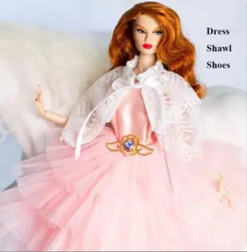 드레스 숄 하이힐 리카짱 바비 제니짱 인형용