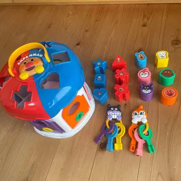 호빵맨 완구 하우스 컬러풀 블록 포함