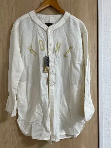 cubesugar 큐브 슈가 아이보리 긴팔 셔츠 베이스볼 셔츠 구제 의류