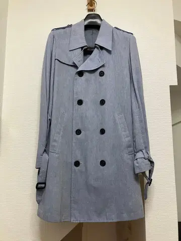 STUDIOUS 그레이 트렌치코트