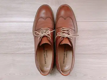 KATHARINE HAMNETT LONDON 브라운 가죽 신발