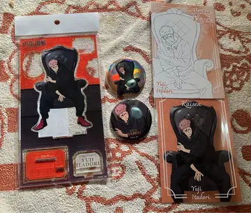 주술회전 이타도리 유우지 PLAZA 아크릴 스탠드 캔뱃지 특전 엽서