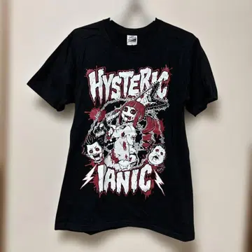 히스테릭 패닉 히스파니 T셔츠 반팔티 M 블랙 반팔