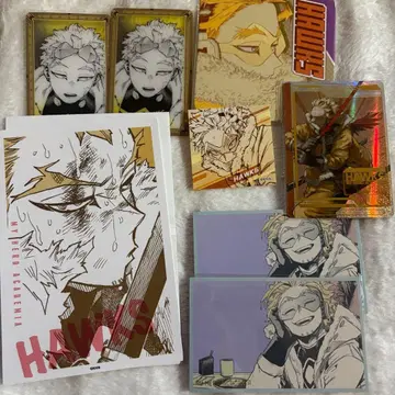 나의 히어로 아카데미아 히로아카 원화전 금박 클리어 카드 호크스