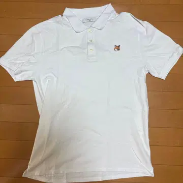 메종 키츠네 화이트 피케 셔츠