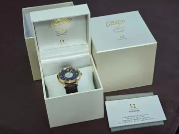 별의 커비 은하에 바란 손목시계 골드 x 브라운