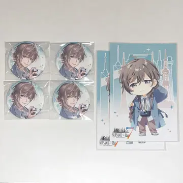 니지산지 7대 타워 콜라보 카나에 캔뱃지 엽서