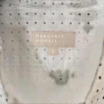 MARGARET HOWELL 도트 무늬 긴팔 셔츠 새상품 사이즈 2