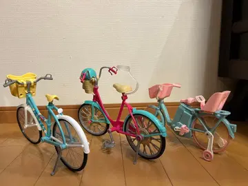 리카짱 바비 인형용 자전거 3대