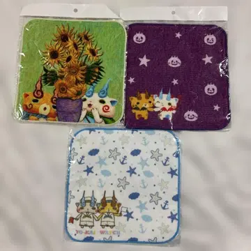 요괴워치 핸드 타월 코마상 코마지로 요로즈마트 3개 세트