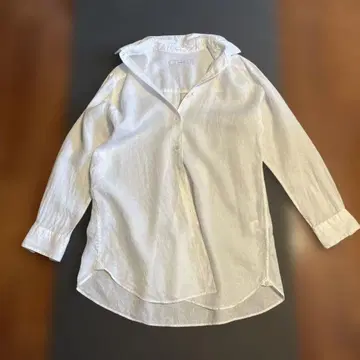 FRAMeWORK 오버 사이즈 프렌치 린넨 셔츠 2way 카슈쿨