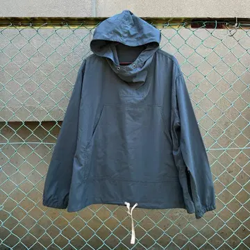 빔즈플러스 BEAMS + 아노락 풀오버 후드티 블루 그레이