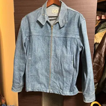 EVISU 데님 블루 집업 자켓 사이즈 42