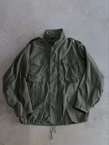 70's 미군 M-65 필드 자켓 그레이 라이너 L-R