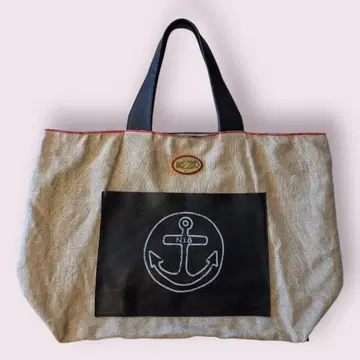 N.J.B MARINE 닻 패턴 토트백