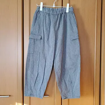 MUJILabo 재생 코튼 혼방 카고 와이드 팬츠 XS