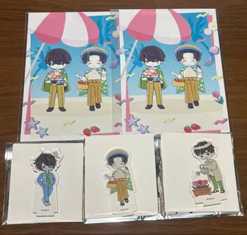 대죄 바캉스 미니 아크릴 스탠드/특전 엽서 신바시 토요스 후나노 세트