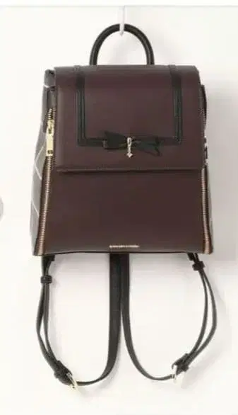 SAMANTHAVEGA 체크 쇼콜라 리본 백팩