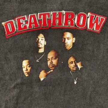 DEATH ROW RECORDS T셔츠 MADE IN USA 페이드