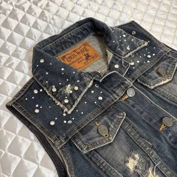 CECIL Mc BEE 세실 맥비 데님 베스트 큐빅 x 데미지