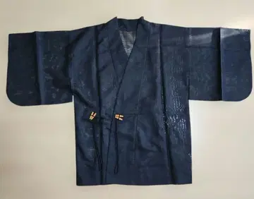 [ 쇼와 레트로 ] 기모노 겉옷 블랙 남성용 봄/여름용 비침 일본 의류